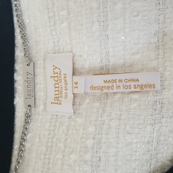 Ivory/Black Spring Coat - Picture 5 of 6